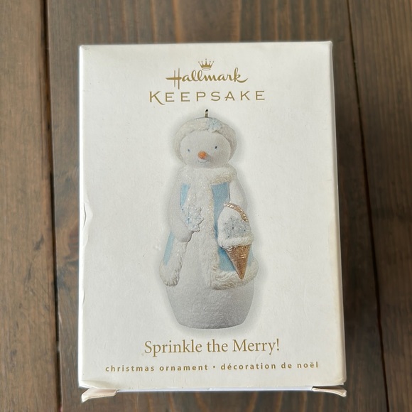Hallmark Snowman Sprinkle the Merry Ornament - Picture 1 of 4